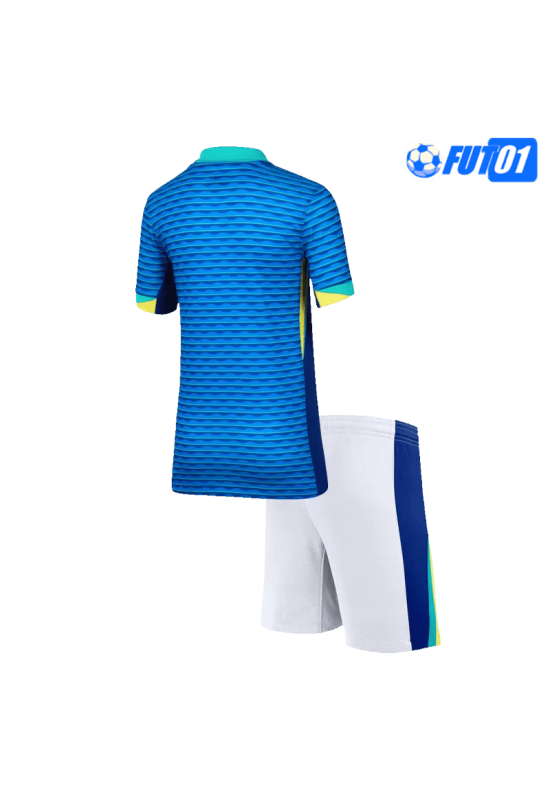 Camiseta Brasil Away 2024 Niño Azul