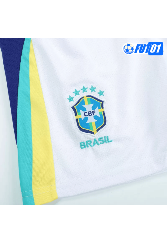 Camiseta Brasil Away 2024 Niño Azul