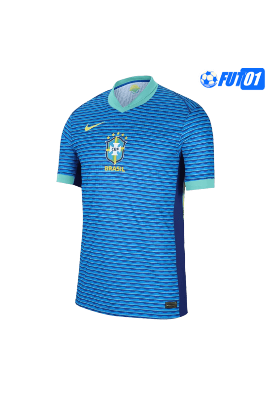 Camiseta Brasil Away 2024 Versión Jugador Azul