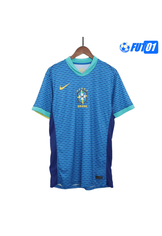 Camiseta Brasil Away 2024 Versión Jugador Azul