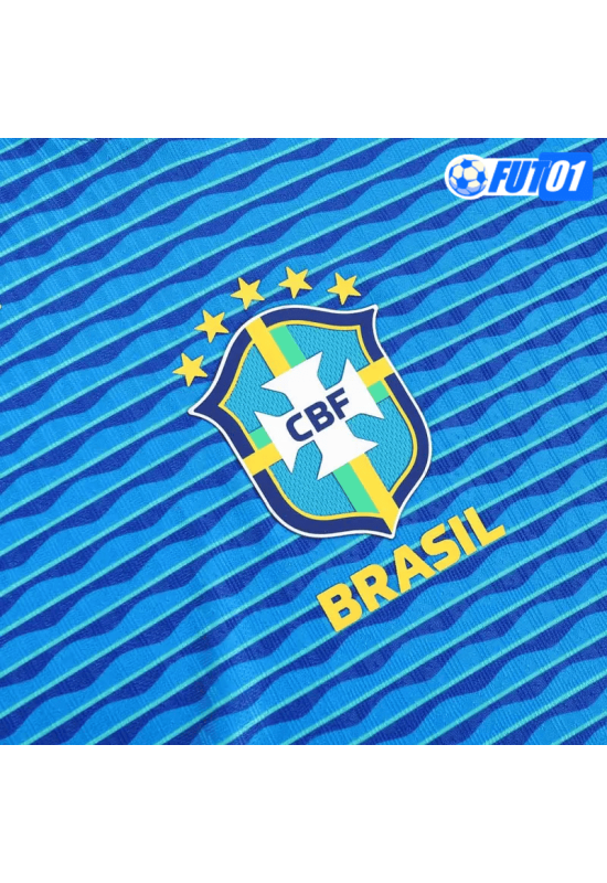 Camiseta Brasil Away 2024 Versión Jugador Azul