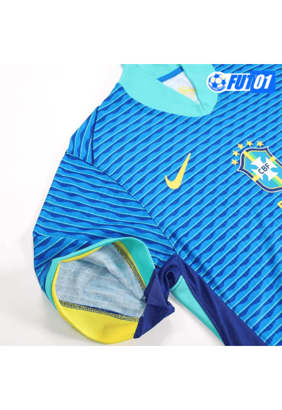 Camiseta Brasil Away 2024 Versión Jugador Azul