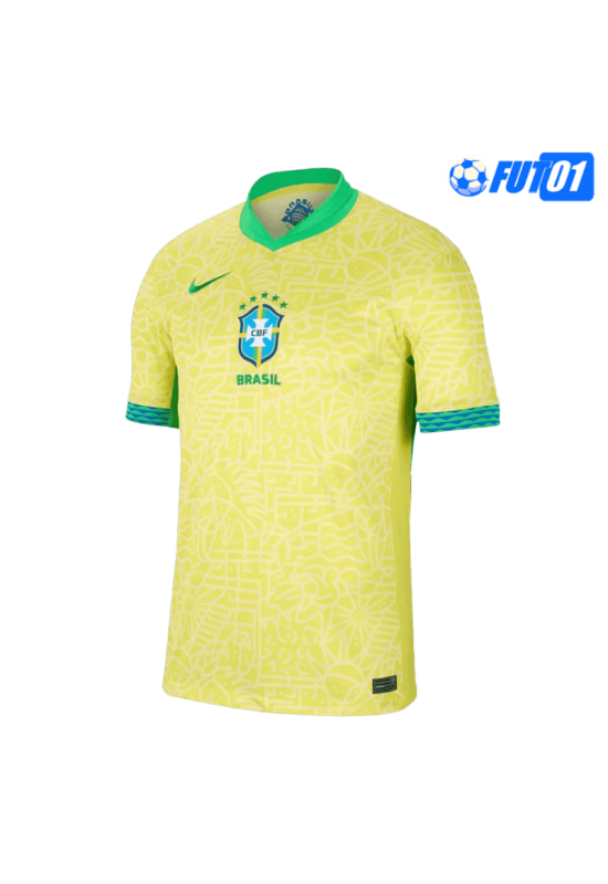 Camiseta Brasil Home 2024 Amarillo