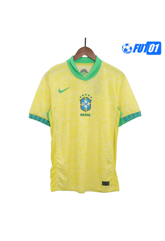 Camiseta Brasil Home 2024 Amarillo