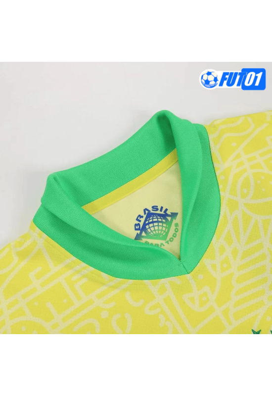 Camiseta Brasil Home 2024 Amarillo