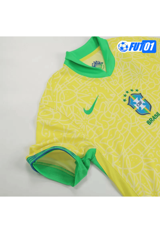 Camiseta Brasil Home 2024 Amarillo