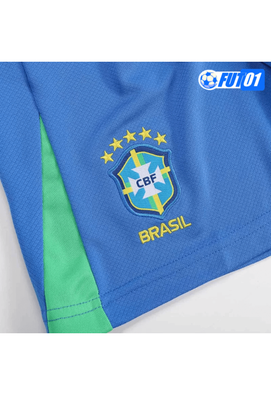 Camiseta Brasil Home 2024 Niño Amarillo