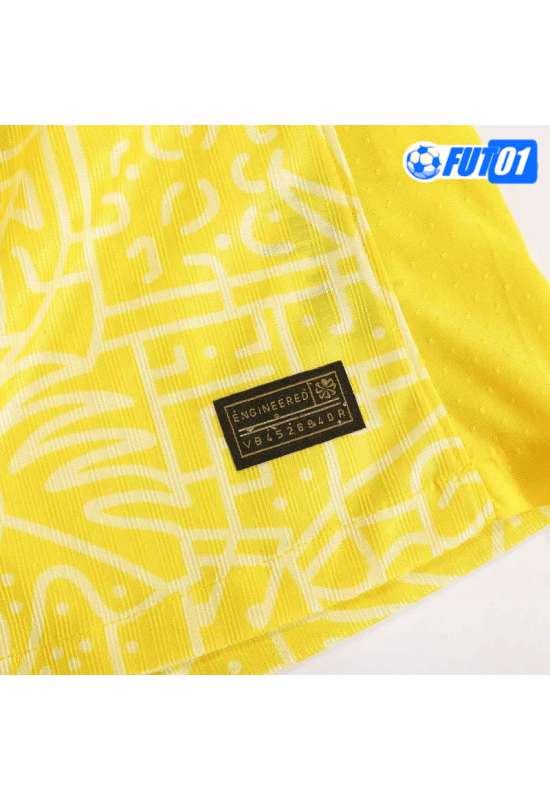 Camiseta Brasil Home 2024 Versión Jugador Amarillo