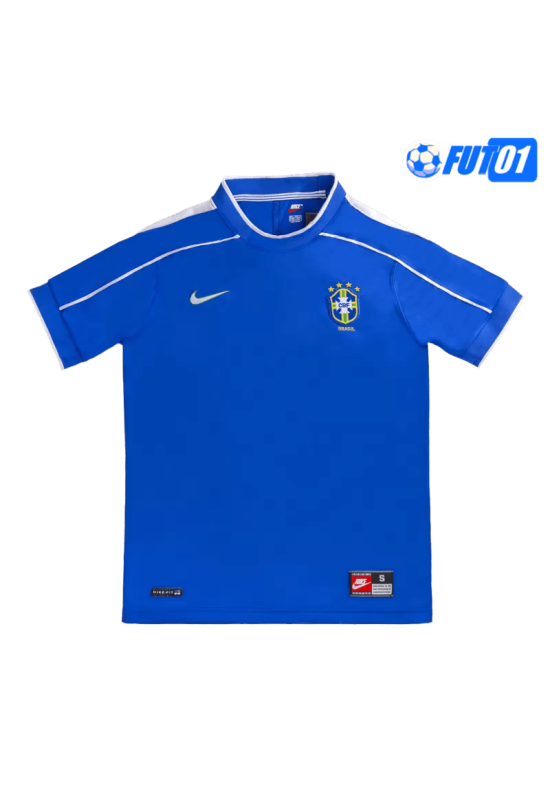 Camiseta Retro Brasil Away 1998 Azul