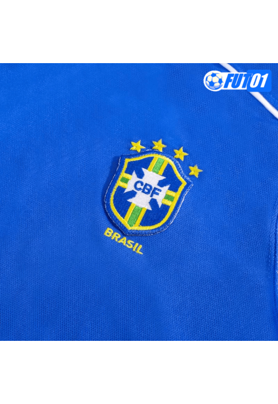 Camiseta Retro Brasil Away 1998 Azul