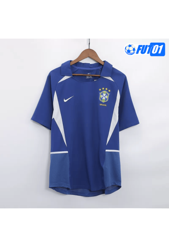 Camiseta Retro Brasil Away 2002 Azul