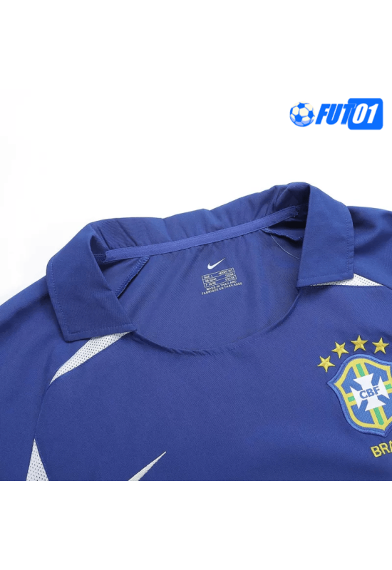 Camiseta Retro Brasil Away 2002 Azul