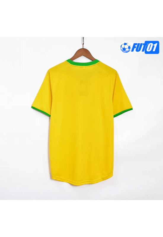 Camiseta Retro Brasil Home 1970 Amarillo