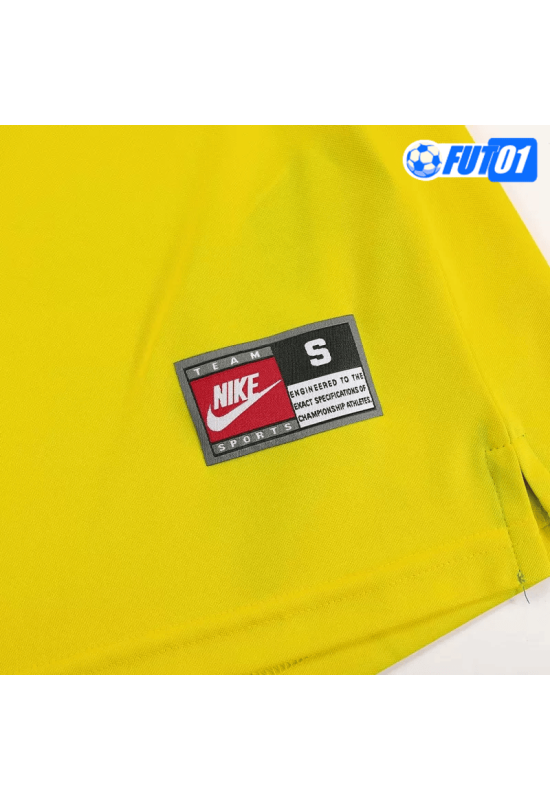 Camiseta Retro Brasil Home 1998 Amarillo