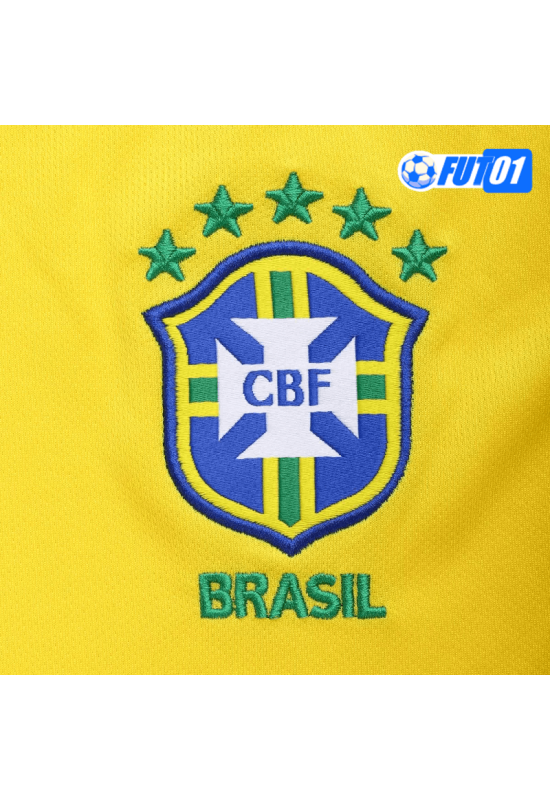 Camiseta Retro Brasil Home 2004 Amarillo