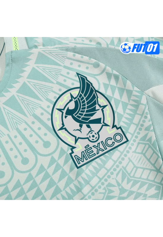 Camiseta Mexico Away 2024 Versión Jugador Linen Green