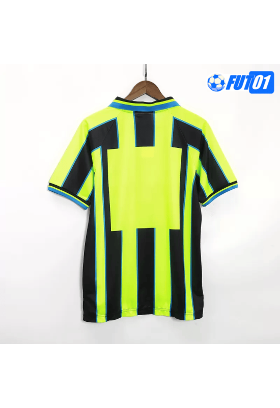 Camiseta Retro Manchester City Away 1998/99 Negro/Amarillo