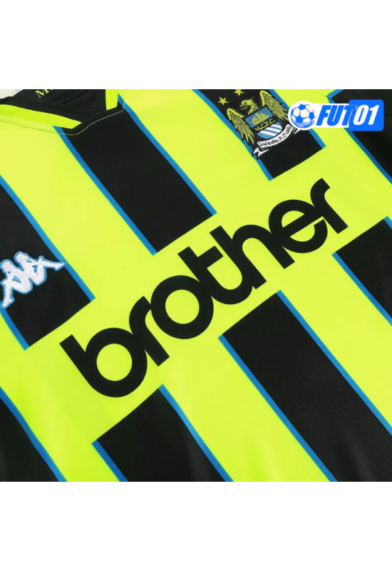 Camiseta Retro Manchester City Away 1998/99 Negro/Amarillo