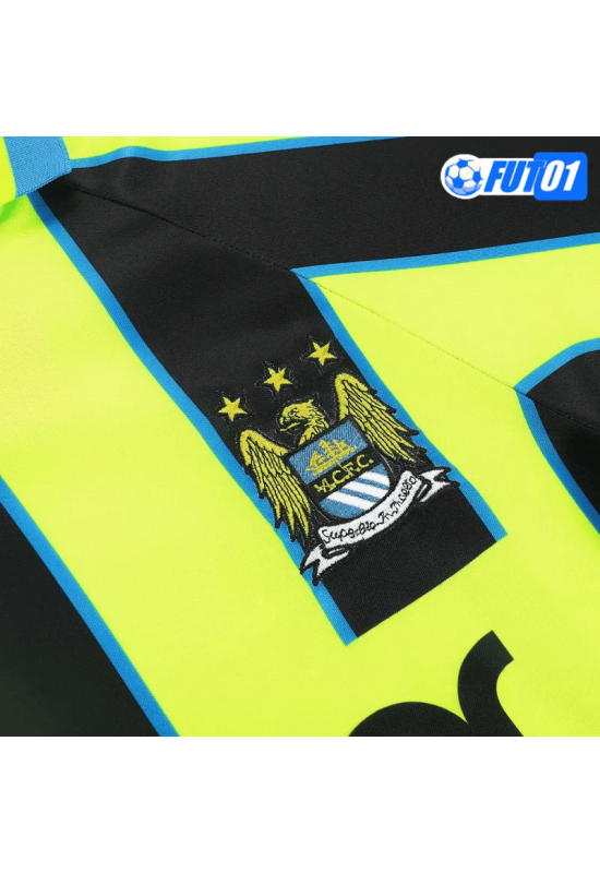 Camiseta Retro Manchester City Away 1998/99 Negro/Amarillo