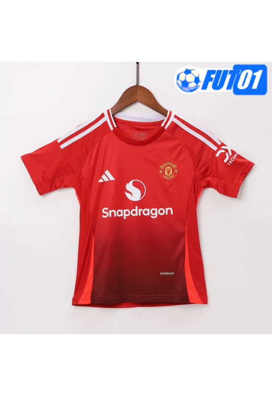 Camiseta Manchester United Home 2024/2025 Niño